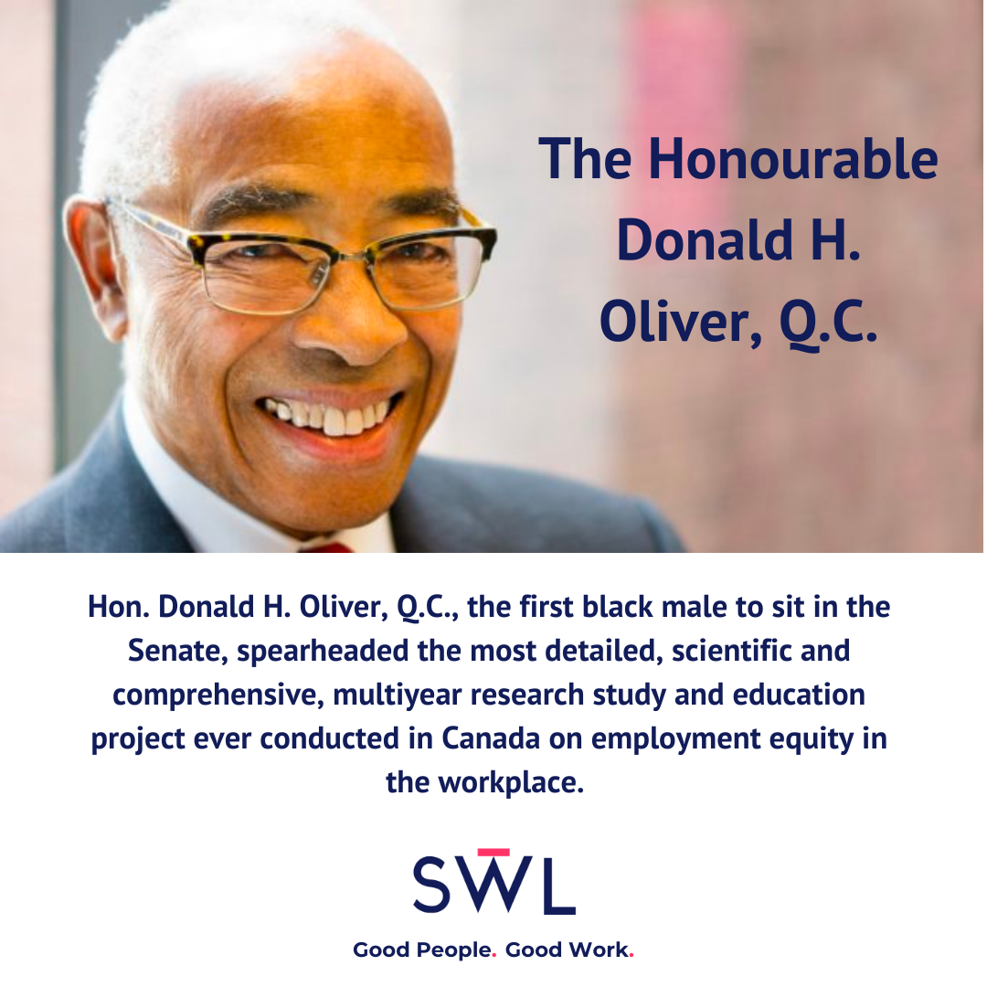Read more about the article Black History Month: The Honourable Donald H. Oliver, Q.C.